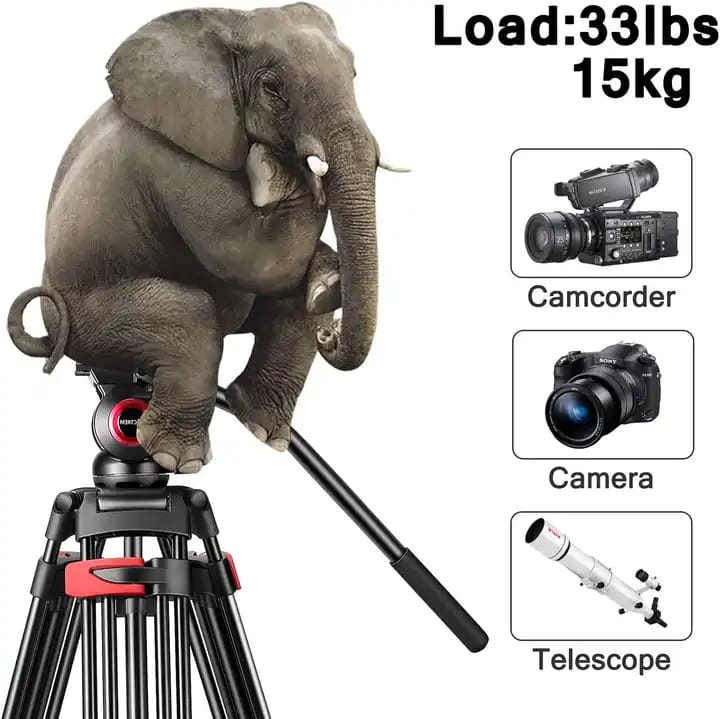 180cm Stable and Versatile Camera Tripod with Ground-Level Extender Kit (1)