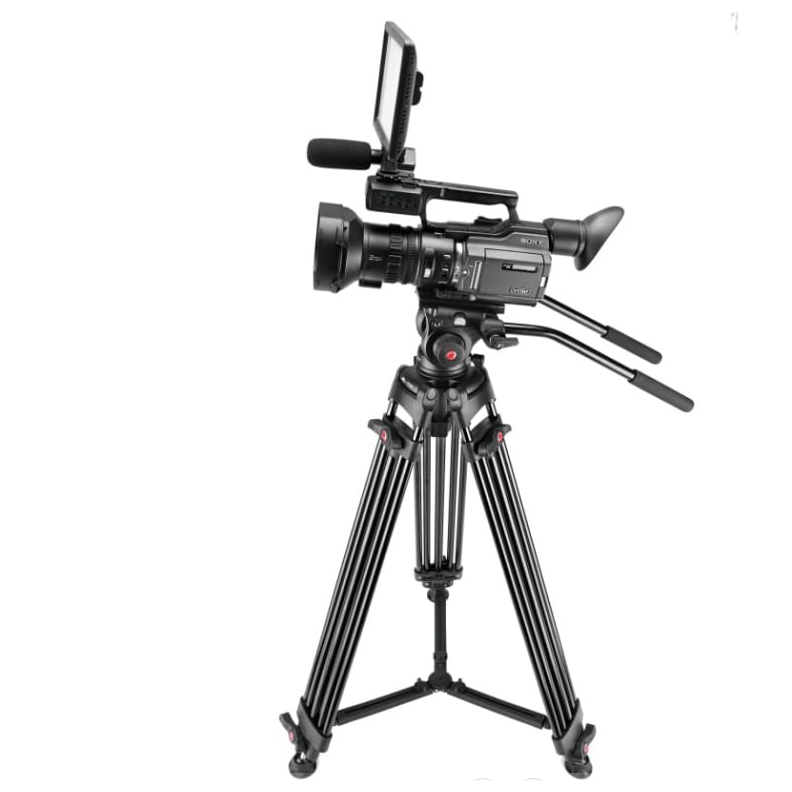 70.9 inch Heavy Aluminum Video Camera Tripod Kit detais (3)