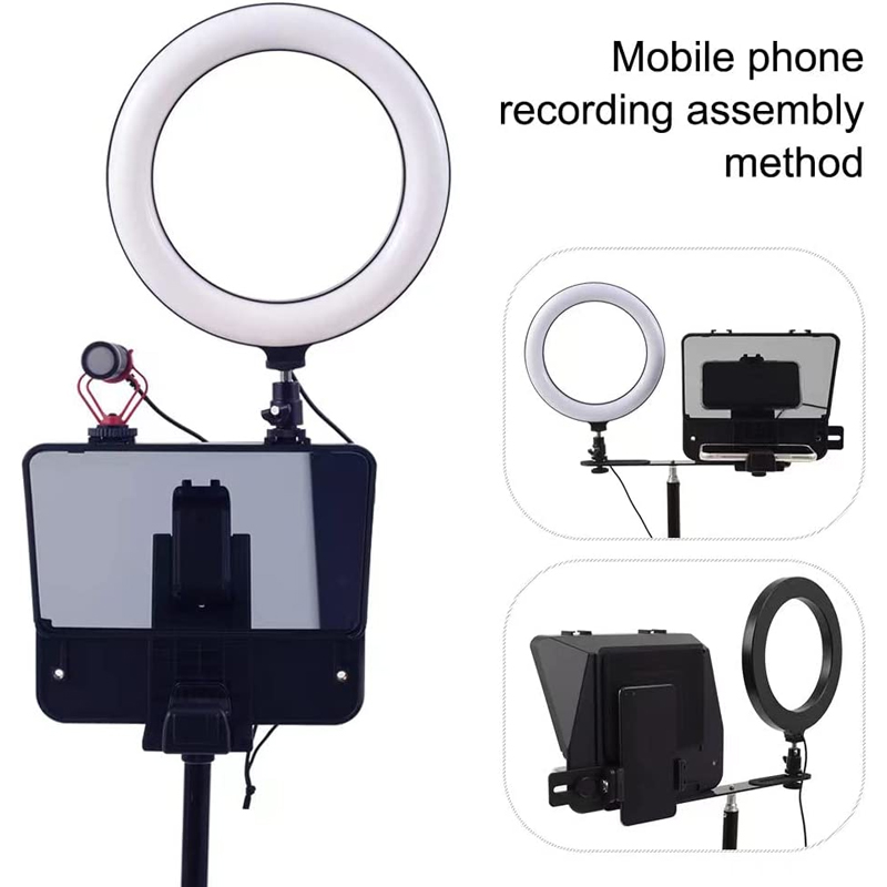 MagicLine-10-Inch-Phone-DSLR-Camera-Recording-Teleprompter3