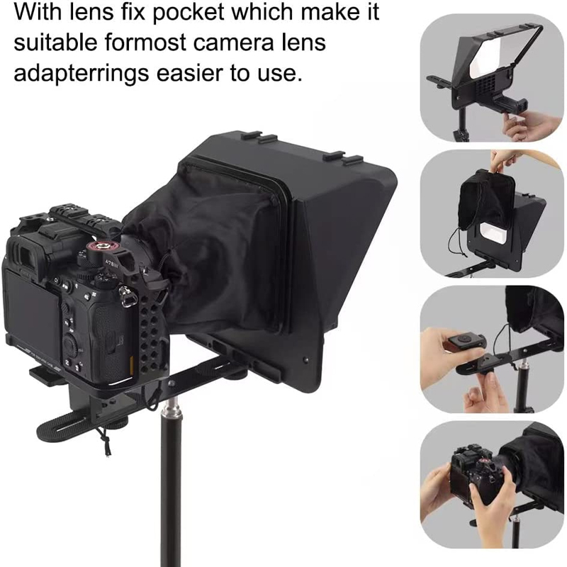 MagicLine-10-Inch-Phone-DSLR-Camera-Recording-Teleprompter4