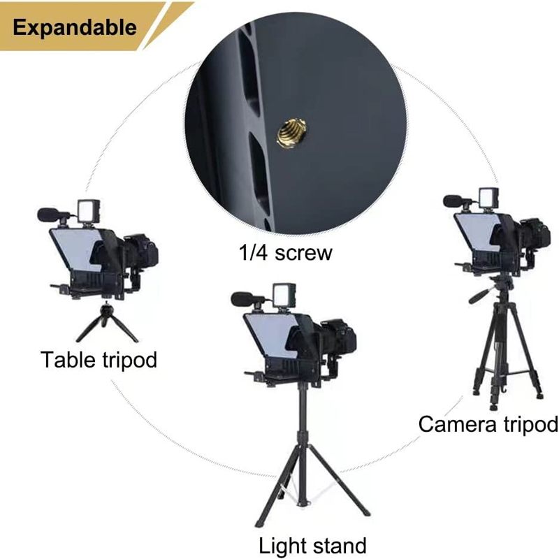 MagicLine-10-Inch-Phone-DSLR-Camera-Recording-Teleprompter8