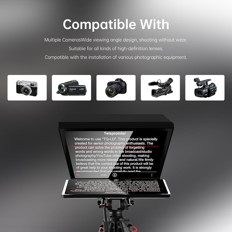 MagicLine-14-Foldable-Aluminum-Alloy-Teleprompter-Beam-Splitter-70-30-Glass7