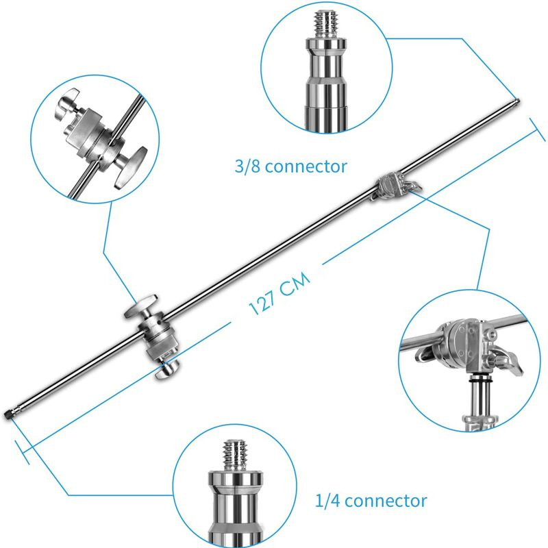 MagicLine 325CM Stainless Steel C Stand with Boom 06