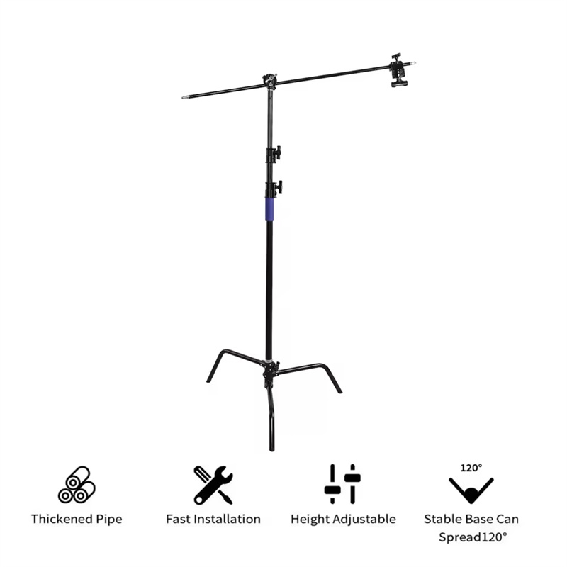 MagicLine Black Light C Stand with Boom Arm (40 In02