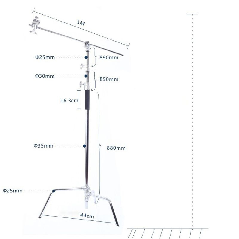 MagicLine Stainless Steel C-Stand Softbox Support 07