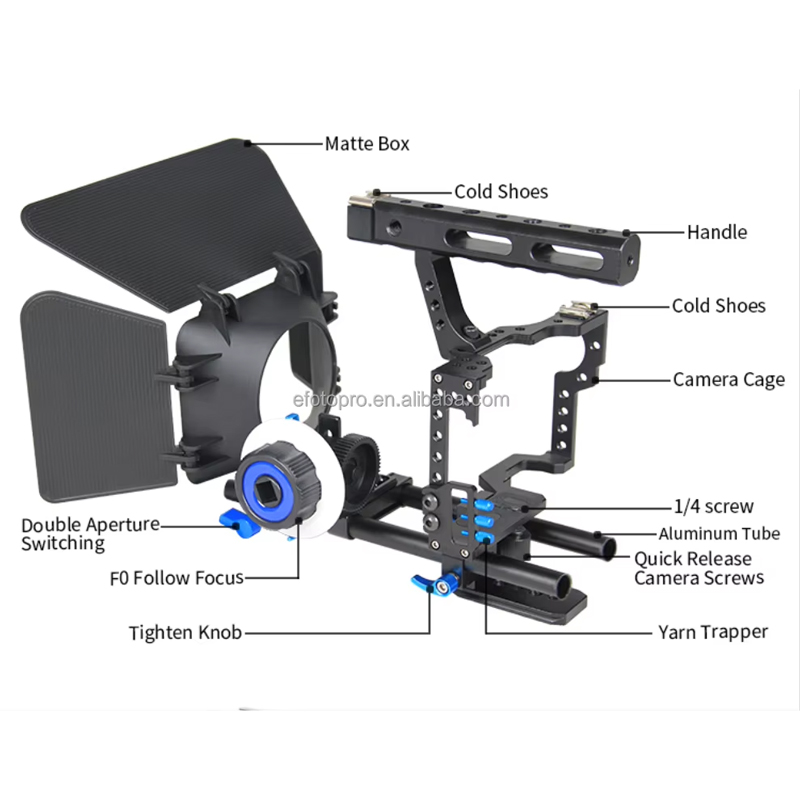 MagicLine-Video-Camera-Handheld-Cage-Kit-Movie-Filming-Equipment6