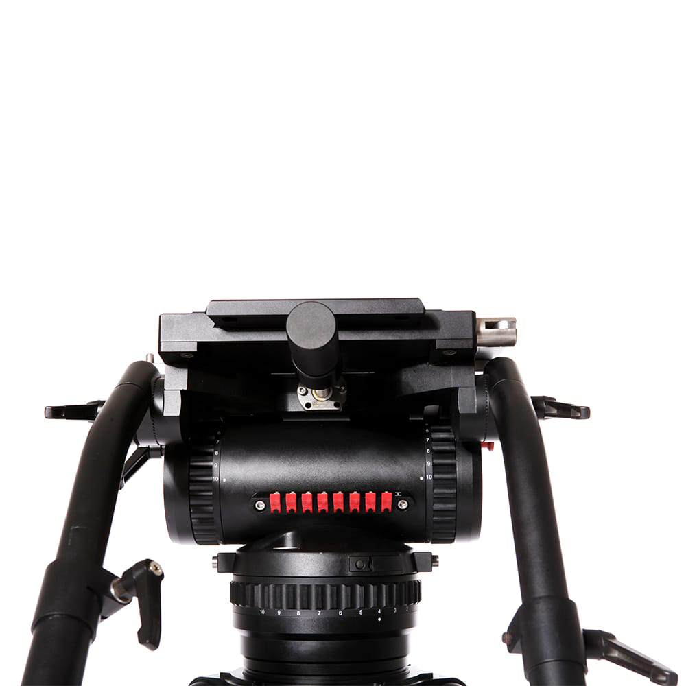 V90 Heavy-Duty Cine TV Tripod Kit with 4-Bolt Flat Base detail (1)