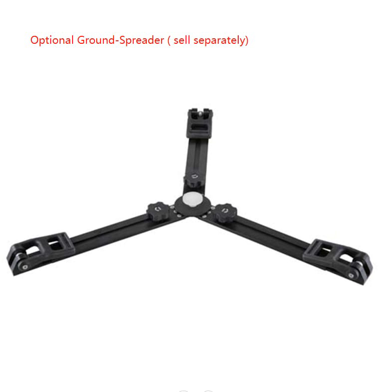 V90 Heavy-Duty Cine TV Tripod Kit with 4-Bolt Flat Base detail (2)