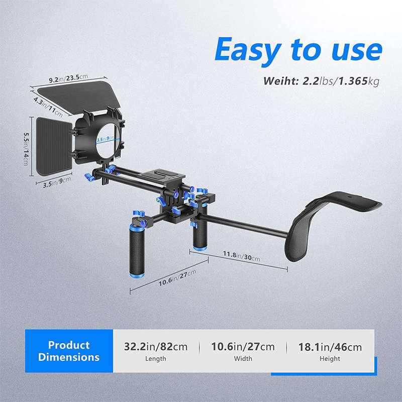 MagicLine DSLR Shoulder Mount Rig with Matte Box07